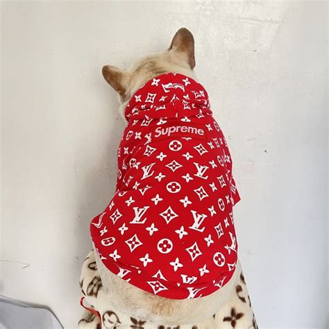 louis vuitton dog hoodie|supreme louis vuitton hoodie dog.